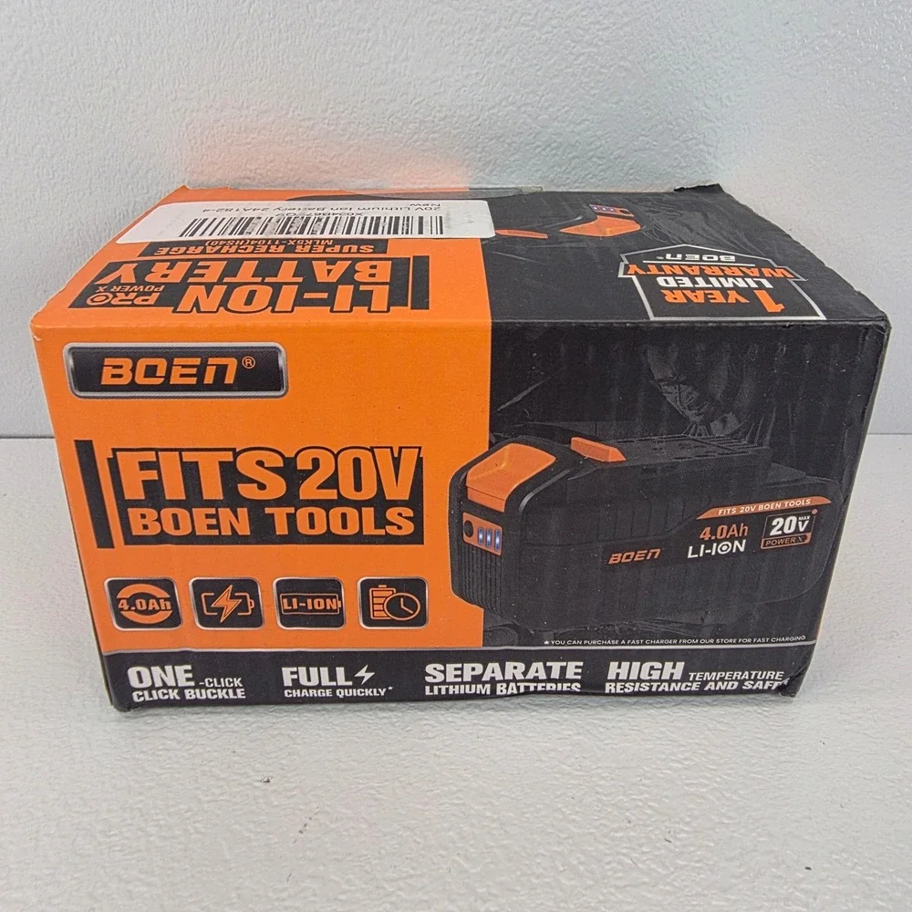 BOEN 20V 4.0Ah Lithium Ion Battery for BOEN‎ Tools MLK5X 1104 HS40